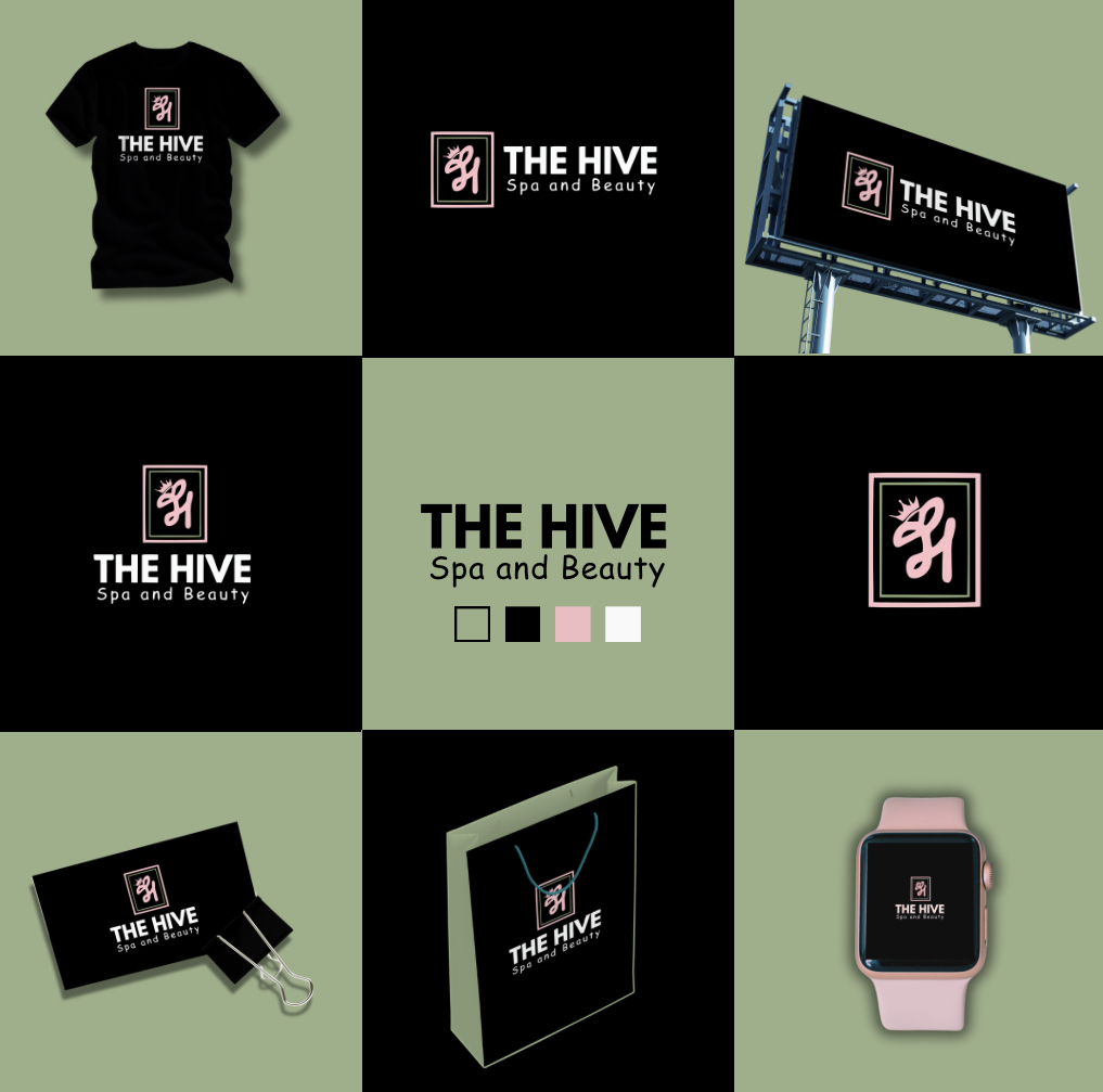 The Hive Spa and Beauty brand identity