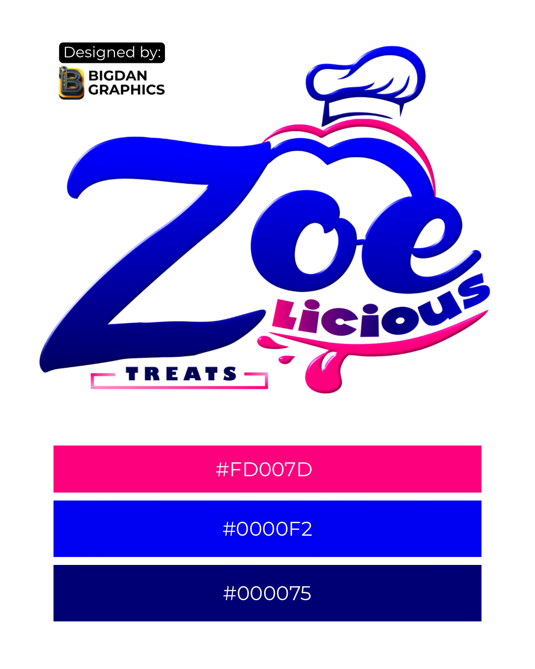 Zoelicious Treats brand identity visual
